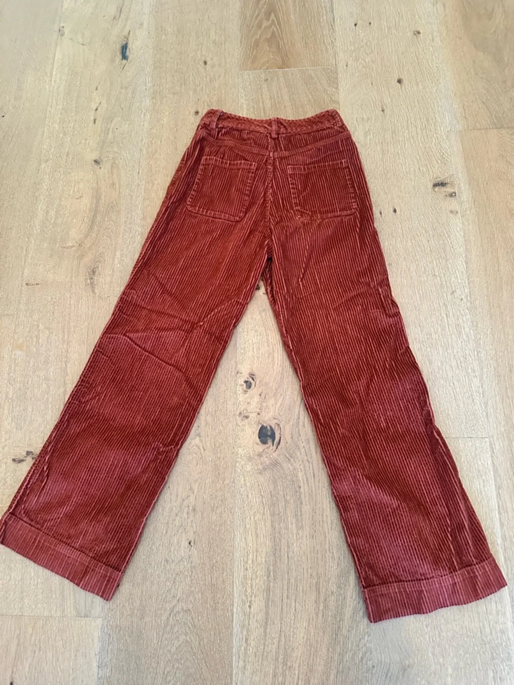 Ulla Johnson Rust Red Wide-Leg Corduroy Pants, like new, flattering fit - Picture 5 of 6